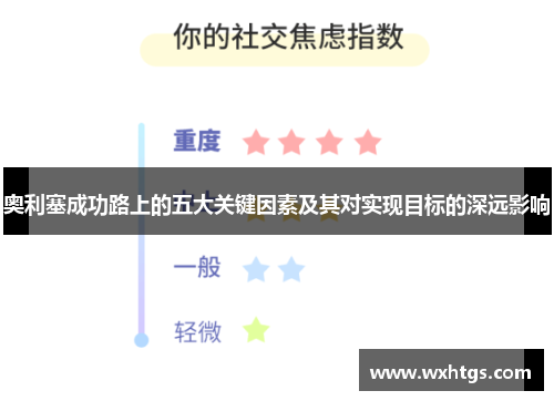 奥利塞成功路上的五大关键因素及其对实现目标的深远影响